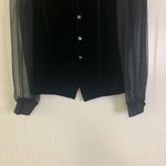 Fashion Bug Vintage Velvet Vest Sheer Sleeve Top Size 14 Photo 10