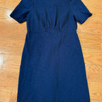 Boden Navy Short Sleeve Midi Dress | Size 10L Blue Photo 0