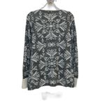 Mudd  Cream and Gray Long Sleeve Open Front Cardigan Sweater Size Small Photo 2