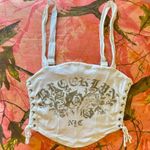 Garage white y2k brooklyn new york lace up corset Photo 0