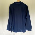Victoria's Secret lightweight navy button down pajama top women's size large Photo 6