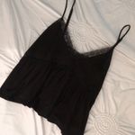 Aerie Black Cami With Lace Trim Photo 1