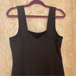 River Island  black cropped pants wide leg jumpsuit romper Sz 10 Medium Photo 4