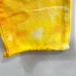 Old Navy Size 8 Straight Jeans Handmade Yellow Tie Dye O.G. High Rise 1160 Photo 6