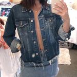 Just USA Denim Distressed Denim Jacket Photo 0