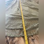 Bloomchic Wrap Shirred Waist Dress Sage Green Polka Dot Lantern Sleeve Size 12 Photo 8