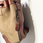 Timberland Vintage Suede Leather Bucket Bag | Crossbody Drawstring | EUC Photo 11