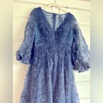 Mac Duggal  Embellished Plunge Neck Puff Sleeve A-Line Gown-‎ NwT Photo 4