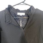 Stem & Vine Black Lace Open Split Back Blouse Women Sz M Size M Photo 8