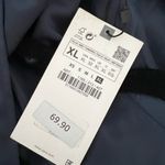 ZARA NWT Cut Out Side Slit SatinNavy Blue Maxi Dress XL Photo 7