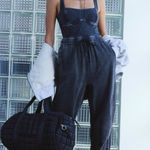 Free People Movement Inbound Onesie NWOT Free People Medium Midnight Navy Photo 0