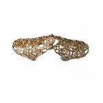 Gold Tone Filigree Ring Cuff Photo 2