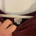 Burgundy Long Sleeve Sweater Brown Size M Photo 5