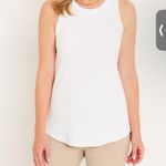 Talbots White Ribbed Tank Top Size Small Classic Wardrobe Essential Photo 7