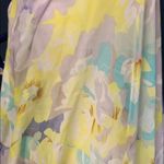 Beautiful floral scarf Yellow Photo 3