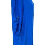 Amanda Uprichard Silk Shirt Mini Dress Royal Blue Size Medium Photo 1