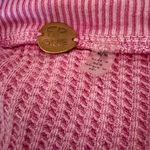 Free People One Women's Pink Long Sleeve Thermal Size Medium Waffle Tie Sides Photo 5