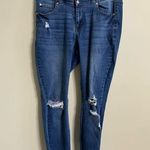 A Beautiful Soul Button Fly Stretch Size 10 Jeans High Rise Denim Distressed Photo 0