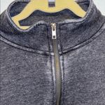 Hippie Rose  WASHED BLACK L/S SWEATSHIRT QUARTER ZIP KANGAROO POCKET SIZE M NWTS Photo 3