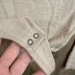 Abercrombie & Fitch Soft Cozy Tie Front Cream Long Sleeve Bodysuit M NWT Photo 4