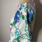 New Look Vintage New Looks 80s Floral Dress A line Flare 100% Cotton Size 14 Photo 5