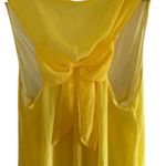 Yellow razor back short dress big bow in back XL Lined Photo 2