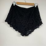 Free People  One Shorts Black Womens S Lace Shorty Festival Beachy Vacation Photo 4
