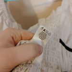 Thirty Thirty LA Size Small S White Black Bow Long Sleeve Crop Top Blouse NEW Photo 9