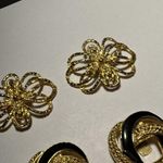 Lot Of 2 Pairs Gold Tone Shoe Clips Photo 1