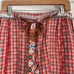 Johnny Was  Tura Wrapped Pant Red Printed Size Medium Photo 2