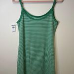 American Eagle NWT  green striped knit cami dress size large Photo 3