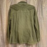 Idyllwind Olive Green Gold Stich Military Style Zip Jacket Medium Photo 1