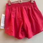 Lululemon NWT  Glazed Pink Hotty Hot High Rise HR Lined 4” Shorts Size 4 Small Photo 3