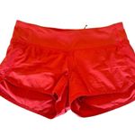 Lululemon Shake It Up High Rise Running Autumn Rust Shorts SZ 4 # 2471 Photo 0