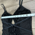 Cassandra Intimates Black Velvet And Sheer Slip Size Small Black Photo 8