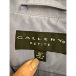 Vintage Gallery Petite Women's Long Lavender Trench Coat Collar Sz 6 Purple Photo 3