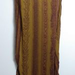 Kloz Studio 1X Tan Golden Midi Maxi Skirt Plus Gold Photo 1