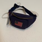 Ralph Lauren Polo  Fanny Pack Waist Pack Navy Blue US Flag Patch 3 Pocket - NWT Photo 6