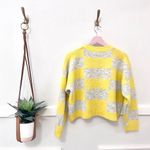 ZARA  Yellow and Grey Plaid Button Front Cardigan Size S Photo 5