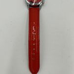 Disney  Mickey Ear Shaped Dial Watch Cherry Red Dial & Band Transparent Photo 3