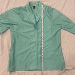 Vintage Nylon 1970s Disco Shirt Green Size M Photo 5