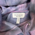 Victoria's Secret Tie Dye Hoodie Sweatshirt Pink Gray Blue VS Logo Size M Photo 4