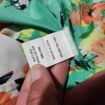 Adiva Sea Green Floral Round Neck Blouse Size Medium Photo 8