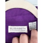 Liz Claiborne A5 90s VTG  Purple Silk Button Short Sleeve Shirt Unisex XL/XXL Photo 1