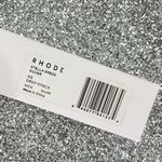 Rhode Stella Maxi Dress Silver Metallic Gown Slit Size XS Photo 7