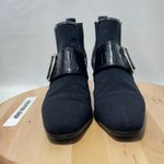 Brighton  Trevor Black Pull On‎ Fabric Leather Ankle Bootie - Size 7M Photo 2