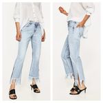 ZARA | Mid Rise Fringe Hem Women's Jeans Photo 1