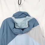 The North Face  XL Jacket Colorblock Windbreaker Hooded Blue‎ Hiking Coat C Photo 7