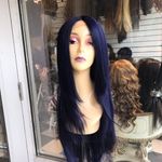 Wig Blue swisslace Lacefront Long Layers Wig 2020 Photo 5