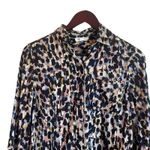 Beach Lunch Lounge Women Top S Abstract Animal Print Button Up Viscose Mob Wife Photo 11